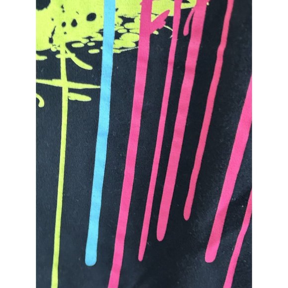 Victorious T-shirt Tiger Paint Drips Black Large - Picture 3 of 8